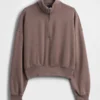 Pull oversize à demi-zip Vintagesoft