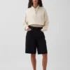 Pull oversize en coton texturé à demi-zip
