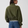 Pull oversize en coton texturé à demi-zip