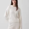 Pull oversize en maille torsadée CashSoft