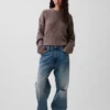 Pull oversize en maille torsadée CashSoft