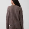 Pull oversize en maille torsadée CashSoft