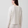 Pull oversize en maille torsadée CashSoft