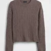 Pull oversize en maille torsadée CashSoft