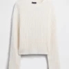 Pull oversize en maille torsadée CashSoft