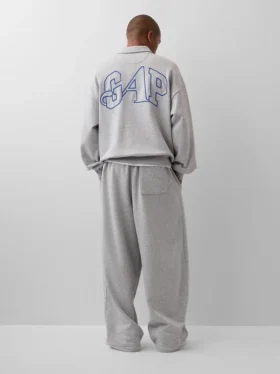 Pull oversize épais à fermeture à glissière quart de longueur GAP × Awake Ny