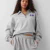 Pull oversize épais à fermeture à glissière quart de longueur GAP × Awake Ny