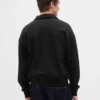 Pull oversize épais à fermeture à glissière quart de longueur pour adulte