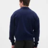 Pull oversize épais à fermeture à glissière quart de longueur pour adulte