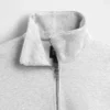 Pull oversize épais à fermeture à glissière quart de longueur pour adulte
