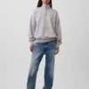 Pull oversize épais à fermeture à glissière quart de longueur pour adulte