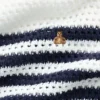 Pull oversize à rayures en crochet pour enfant