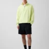 Pull épais oversize à logo et fermeture à glissière quart de longueur