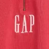 Pull épais oversize à logo et fermeture à glissière quart de longueur