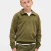 Pull à quart de fermeture éclair Vintagesoft pour enfants