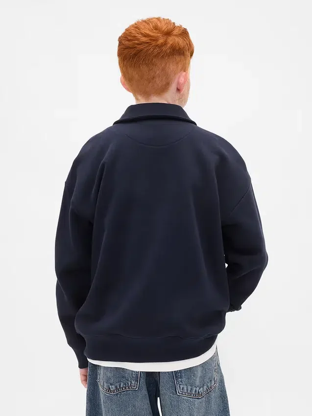 Pull à quart de fermeture éclair Vintagesoft pour enfants