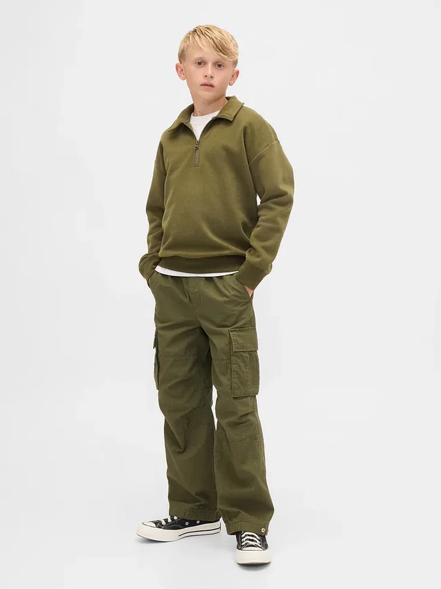 Pull à quart de fermeture éclair Vintagesoft pour enfants
