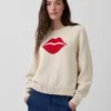 Pull raglan « Kiss » 100 % coton