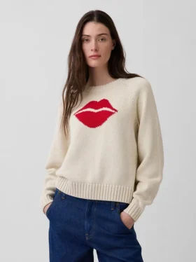 Pull raglan « Kiss » 100 % coton