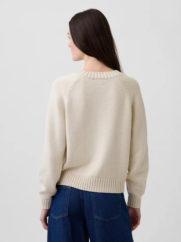 Pull raglan « Kiss » 100 % coton