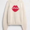 Pull raglan « Kiss » 100 % coton