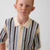 Pull rayé au crochet pour enfant
