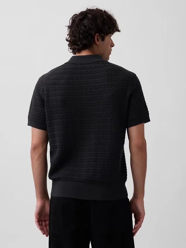 Pull texturé à fermeture éclair