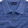 Pull texturé à fermeture éclair