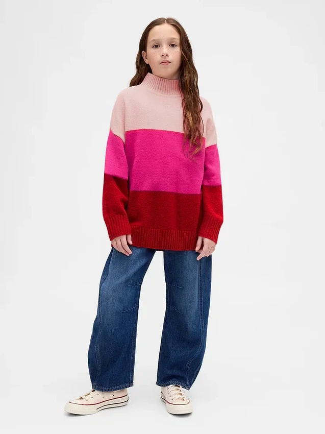 Pull-tunique à rayures CashSoft pour enfant