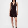 Robe asymétrique en mélange de lin