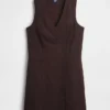 Robe asymétrique en mélange de lin