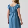 Robe babydoll en denim pour enfant