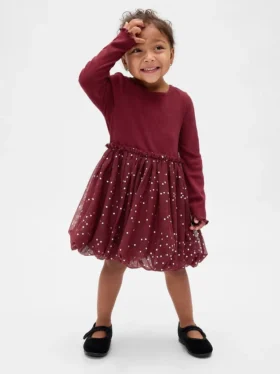 Robe bouffante en mélange de matières pour Bébé & Enfant