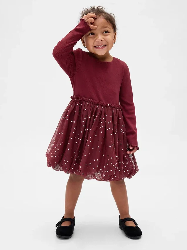 Robe bouffante en mélange de matières pour Bébé & Enfant