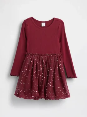 Robe bouffante en mélange de matières pour Bébé & Enfant