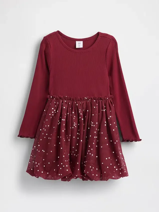 Robe bouffante en mélange de matières pour Bébé & Enfant
