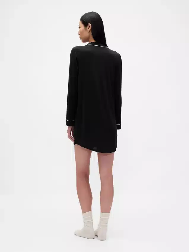 Robe-chemise de pyjama en modal ultra-doux