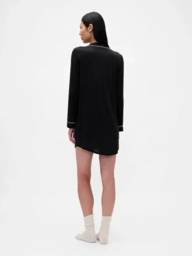 Robe-chemise de pyjama en modal ultra-doux