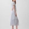 Robe chemise mi-longue transparente