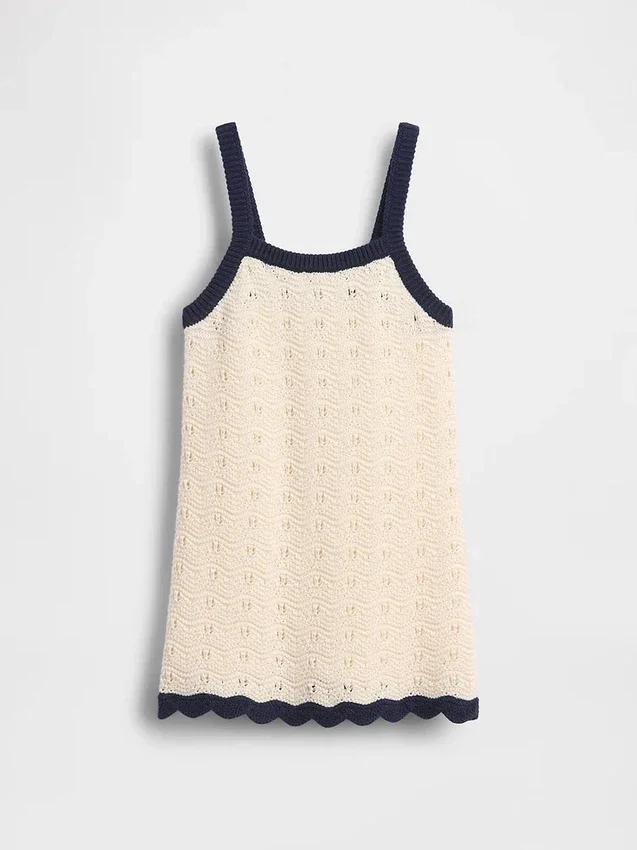 Robe débardeur en crochet pour tout-petits
