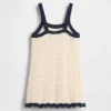Robe débardeur en crochet pour tout-petits