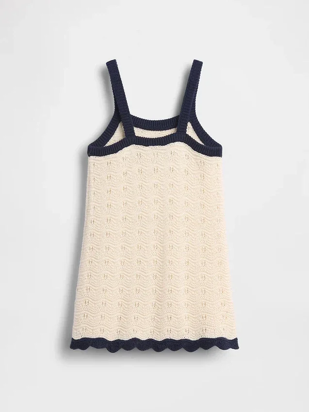 Robe débardeur en crochet pour tout-petits