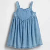 Robe débardeur en jean à cœurs pour Bébé & Enfant
