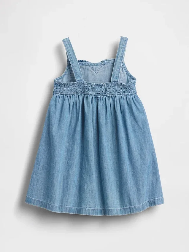 Robe débardeur en jean à cœurs pour Bébé & Enfant
