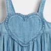 Robe débardeur en jean à cœurs pour Bébé & Enfant