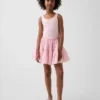 Robe débardeur à volants en mélange de matières pour enfants