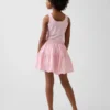 Robe débardeur à volants en mélange de matières pour enfants