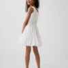 Robe débardeur à volants en mélange de matières pour enfants