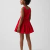 Robe débardeur à volants en mélange de matières pour enfants