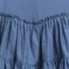Robe débardeur à volants en mélange de matières pour enfants